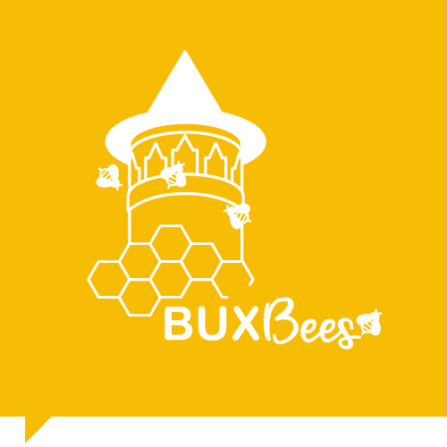 Logo design bux bees imkerei leonberg katharina heer einfarbig